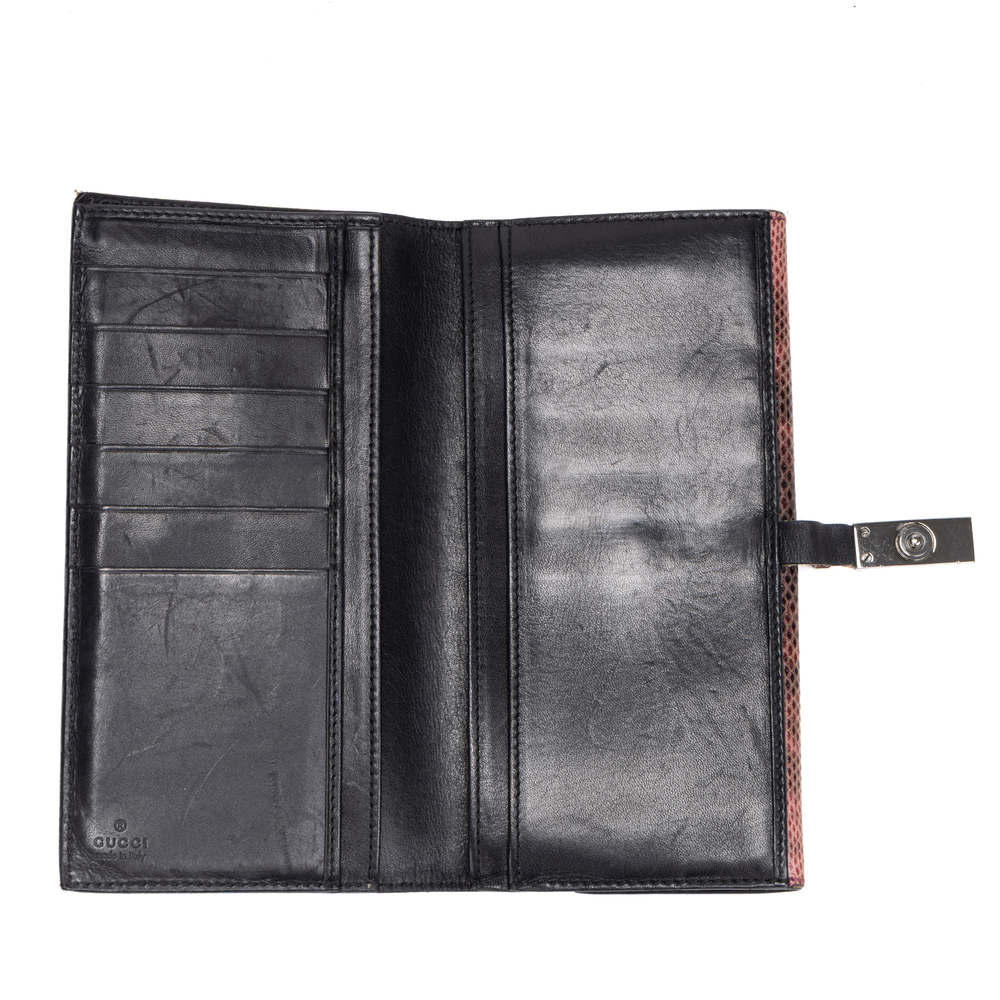 Gucci Long Python Bifold Wallet - image 5